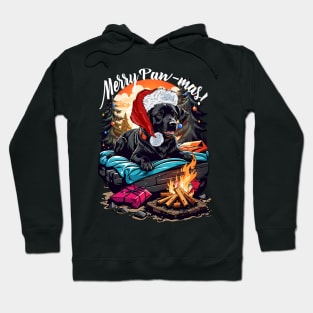 Merry Pawmas! Cute Christmas Camping Dog, Camper Glamper Hoodie